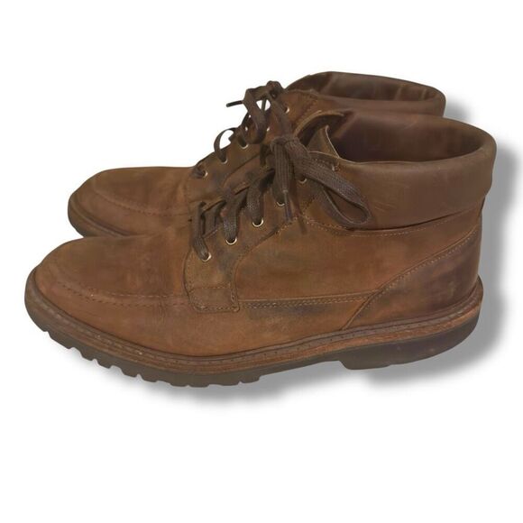 Allen Edmonds Cascade Boots in Brown Leather Suede Made in USA Sz 8 D - Picture 5 of 8